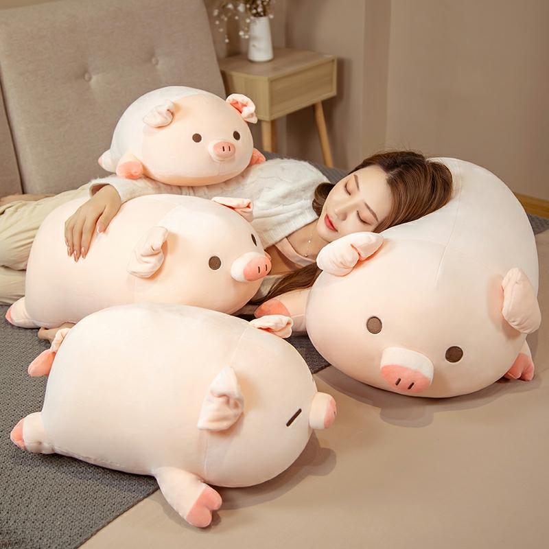 Kawaii Therapy Chubby Pig Plush Xl  |  Cute Stuffed Animals