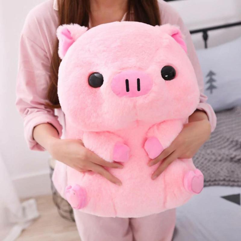 Kawaii Therapy Chubby Pink Pig Plush (40Cm)  |  Cute Stuffed Animals