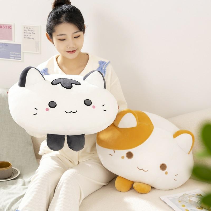 Kawaii Therapy Mochi Neko Cat Plush Pillow  |  Pillows