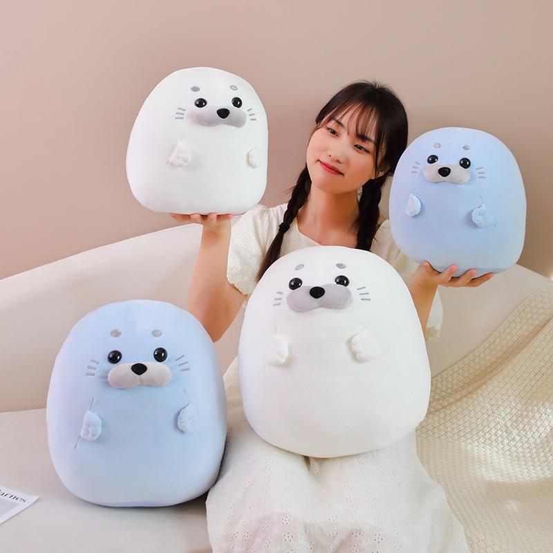 Kawaii Therapy Mochi Seal Chubby Plush Xl (35Cm)  |  Sea Animal