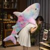 Kawaii Therapy Rainbow Shark Plush (110Cm) – Jumbo Edition  |  Cute Stuffed Animals