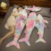 Kawaii Therapy Rainbow Shark Plush (110Cm) – Jumbo Edition  |  Cute Stuffed Animals