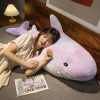 Kawaii Therapy Rainbow Shark Plush (110Cm) – Jumbo Edition  |  Cute Stuffed Animals