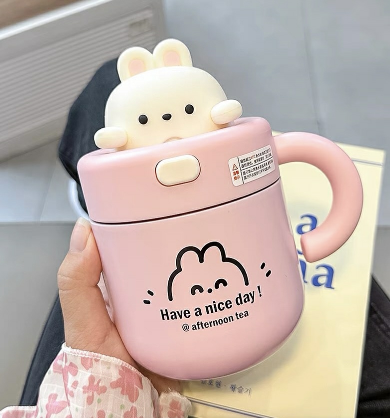 Kawaii Bunny Stainless Steel Cup (530Ml) – Limited Edition  |  Bottles