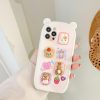 Kawaii Bear 3D Sticker Style Phone Case – Limited Edition  |  Phonecase