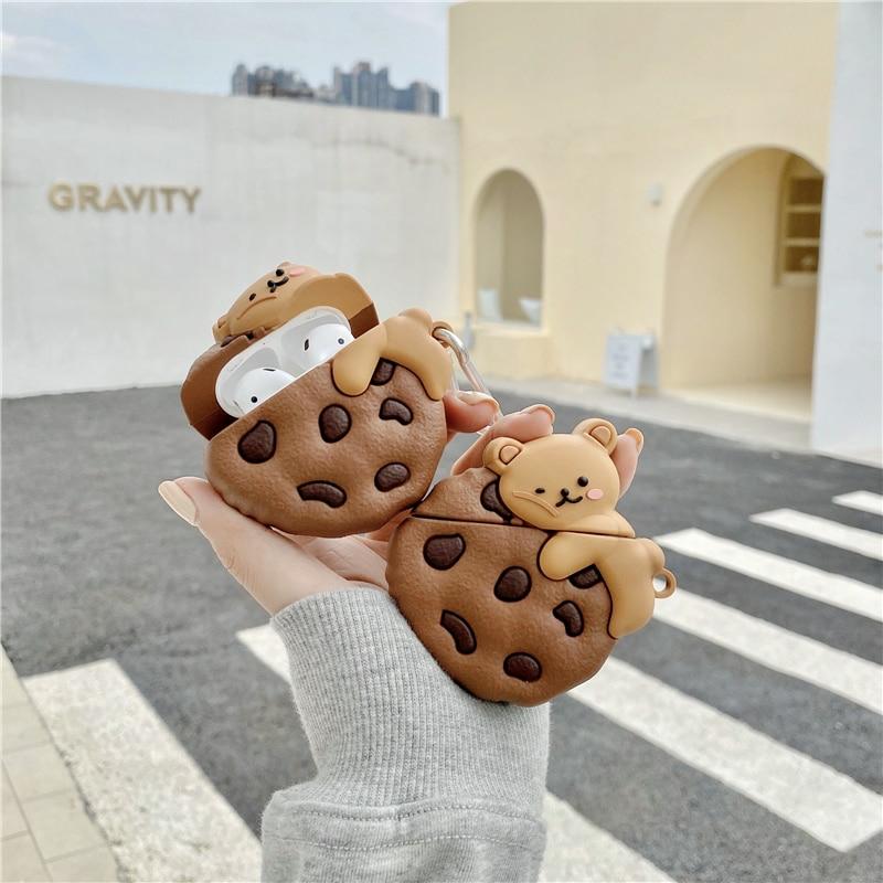 Kawaii Chocolate Chip Earphone Protective Case  |  Earphone Case